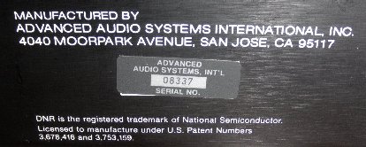 DNR System 911 Nameplate