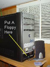 Putting a floppy drive in a floppy-diskless eMachines PC