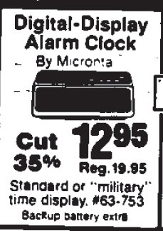 Digital-Display alarm clock by Micronta