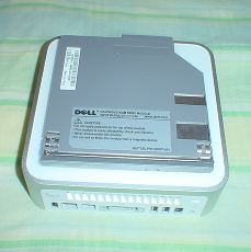 Mac Mini below a Dell Latitude DVD/CD-RW module