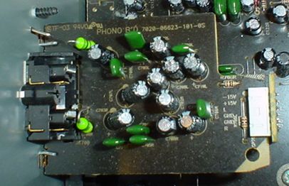 RX-4109 receiver phono daughtercard and connector