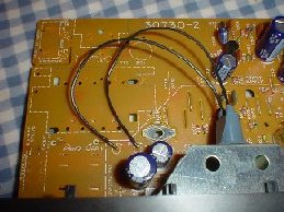 Empty power supply area connected to "AC" wires and pilot lamp